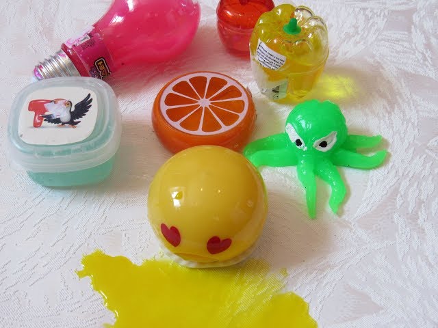 SLIME. DEADLY SLIME SMILE AND LIZOUN SPIDER. HANDGUM - YouTube