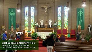 English: 21st Sunday in Ordinary Time | August 24, 2025 | 8:00 AM