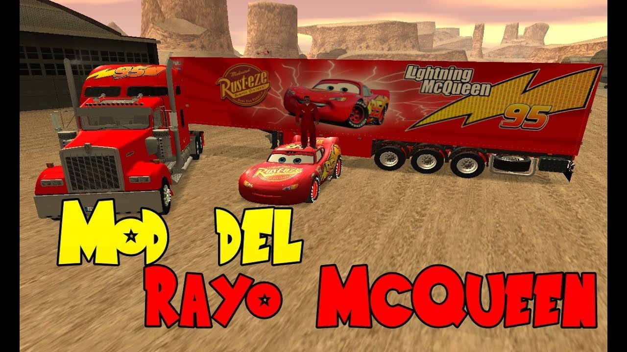 Mod del Rayo McQueen para GTA San Andreas PC/Android