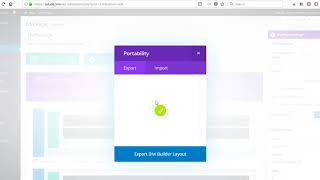 Page Layout Export - Divi