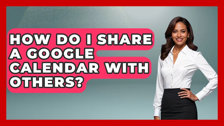 How Do I Share A Google Calendar With Others? - The Time Management Pro