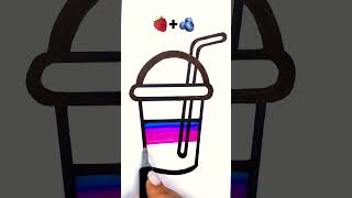 strawberry and blueberry juice #coloring #art #amazing #drawing #cute #foryou #shots
