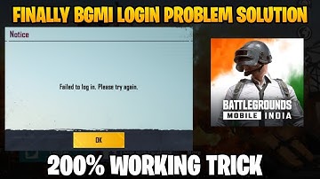 BGMI Login Problem Today | Server Is Busy Please Try Again Later | Bgmi not Opening Problem