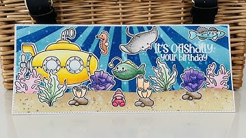 Slimline Underwater Scene Card