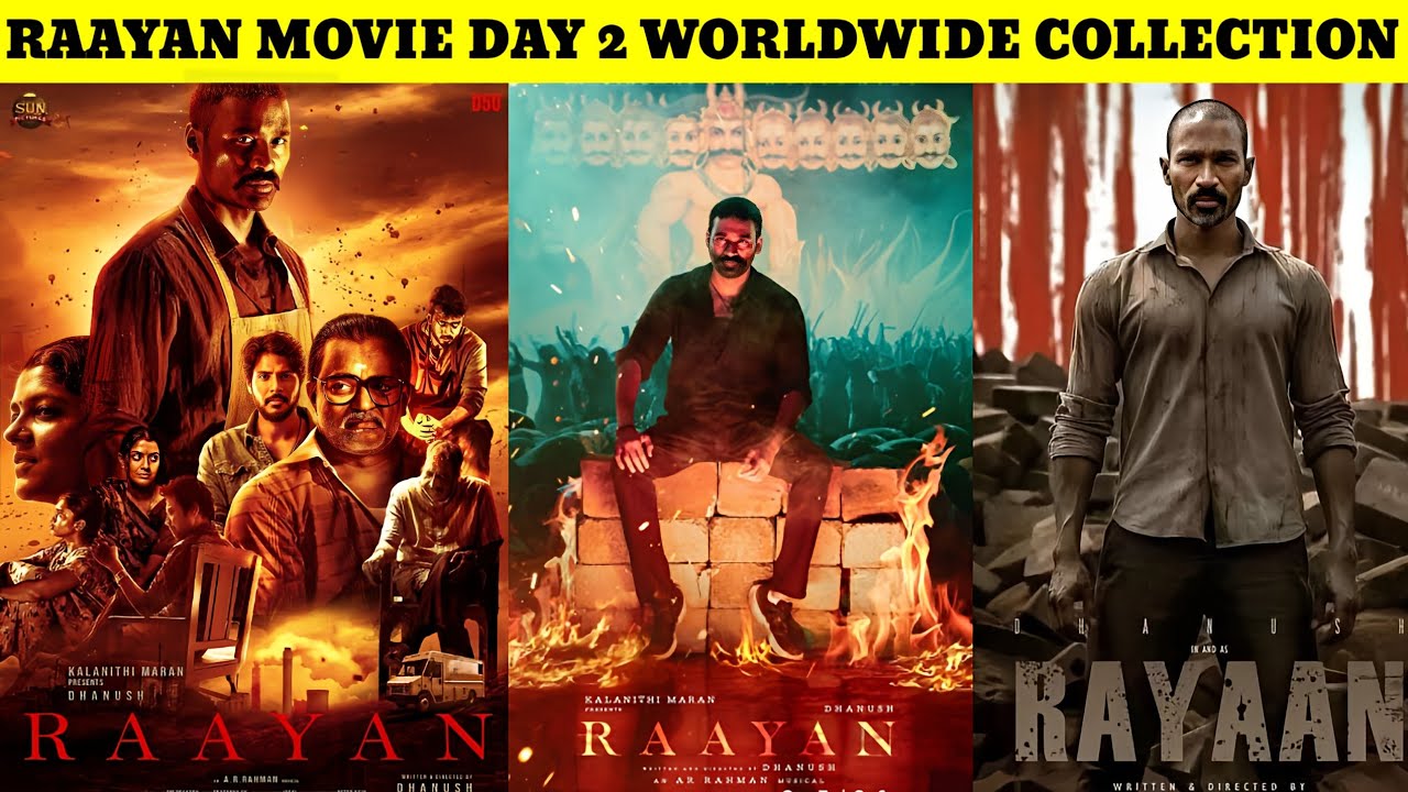 Raayan Movie Day 2 Box Office Collection | Raayan Day 2 Worldwide Box Office Collection | Dhanush |