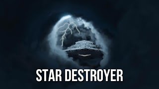 Star Destroyer Kessel Run | Star Wars Ambience | Deep Space White Noise, Thunder