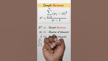Sample Variance Formula explained #maths #statistics #variance #mathematics #variability
