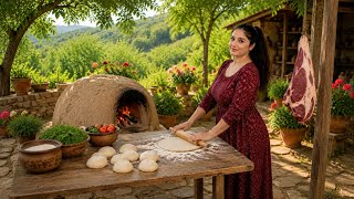 Traditional Bread Baking in the Zagros Mountains | Rural Village Life in Iran