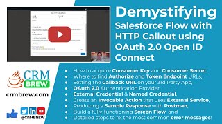 Demystifying Salesforce Flow with HTTP Callout using OAuth 2.0 Open ID Connect (Video Tutorial)