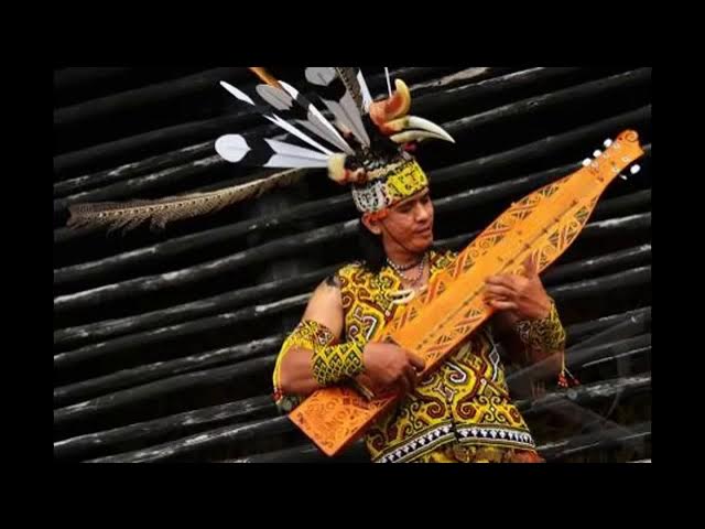 Sape instrumen dayak Borneo paling enak di dengar (Lan e sape - jerry kamit)