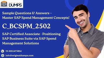 C_BCSPM_2502 Sample Questions & Exam Overview | SAP Spend Management