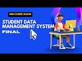 Student Management System PHP & MySQL CRUD Project (Admin Panel)