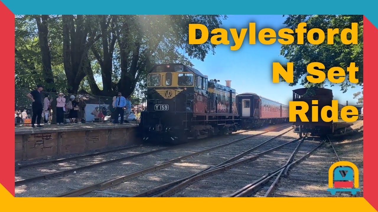Riding Behind Y159 in N Set Carriages at Daylesford Railway (28 December 2025)