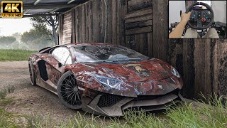 Rebuilding Lamborghini Aventador Superveloce  Forza Horizon 5 | Logitech g29 gameplay