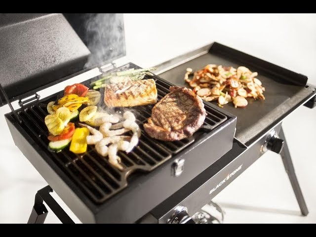 Royal Gourmet GD401C Premium 4-Burner 48000-BTU Folding Gas Grill and  Griddle, With Cover 