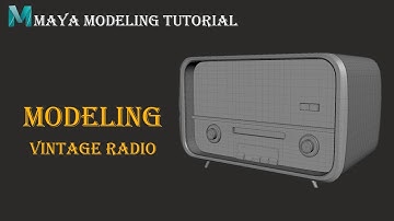 Autodesk Maya 2023 Vintage Radio / Game asset