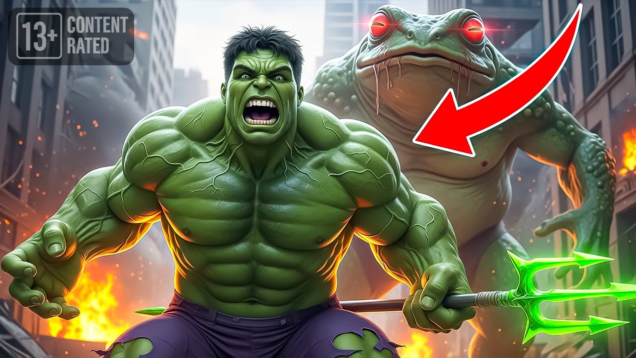 HULK's ULTIMATE UPGRADE: New Arm vs GIANT Fire Frog Monster! 🕷️🐛🔥 (13 ...