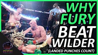 Why Tyson Fury beat Deontay Wilder (Landed Punches Count | 60 FPS) #WilderFury - Artorias Boxing