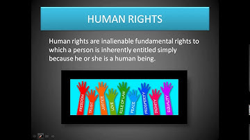 SAITM BBA SEM IV HUMAN RIGHTS AND VALUES UNIT 1 LECTURE 1