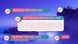 Clean Modern Gradient Gower Thirds Pack - Free Download After Effects Templates.
