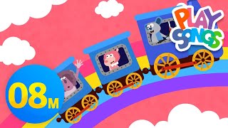 Riding on the Train🚝 + More Nursery Rhymes & Kids Songs | Playsongs