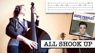 All Shook Up - Elvis Presley - Double Bass Cover with Tab