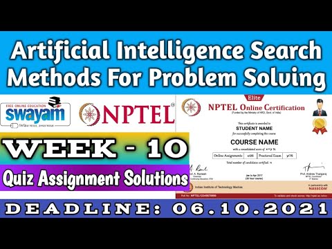 artificial intelligence search methods for problem solving week 10