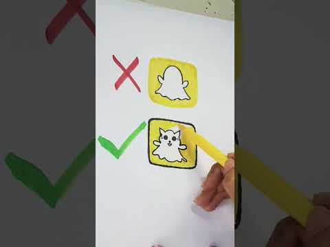 How To Draw Snapchat Logo Art Colors Reels Viral