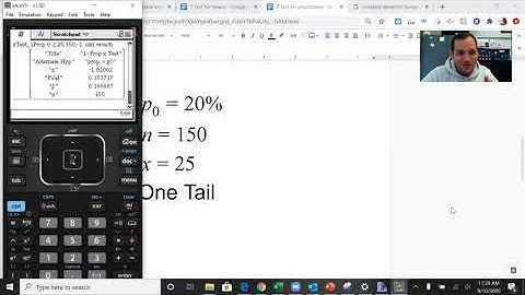TI-nSpire T Test and Z Test + How to find a p value using Z and T