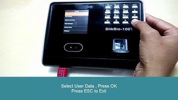 eSSL Silk Bio 100TC How to Upload Users