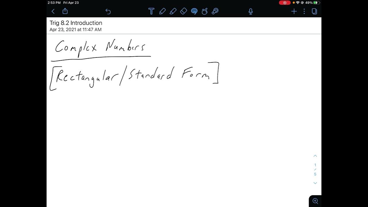 CHS Loftus Complex Numbers YouTube