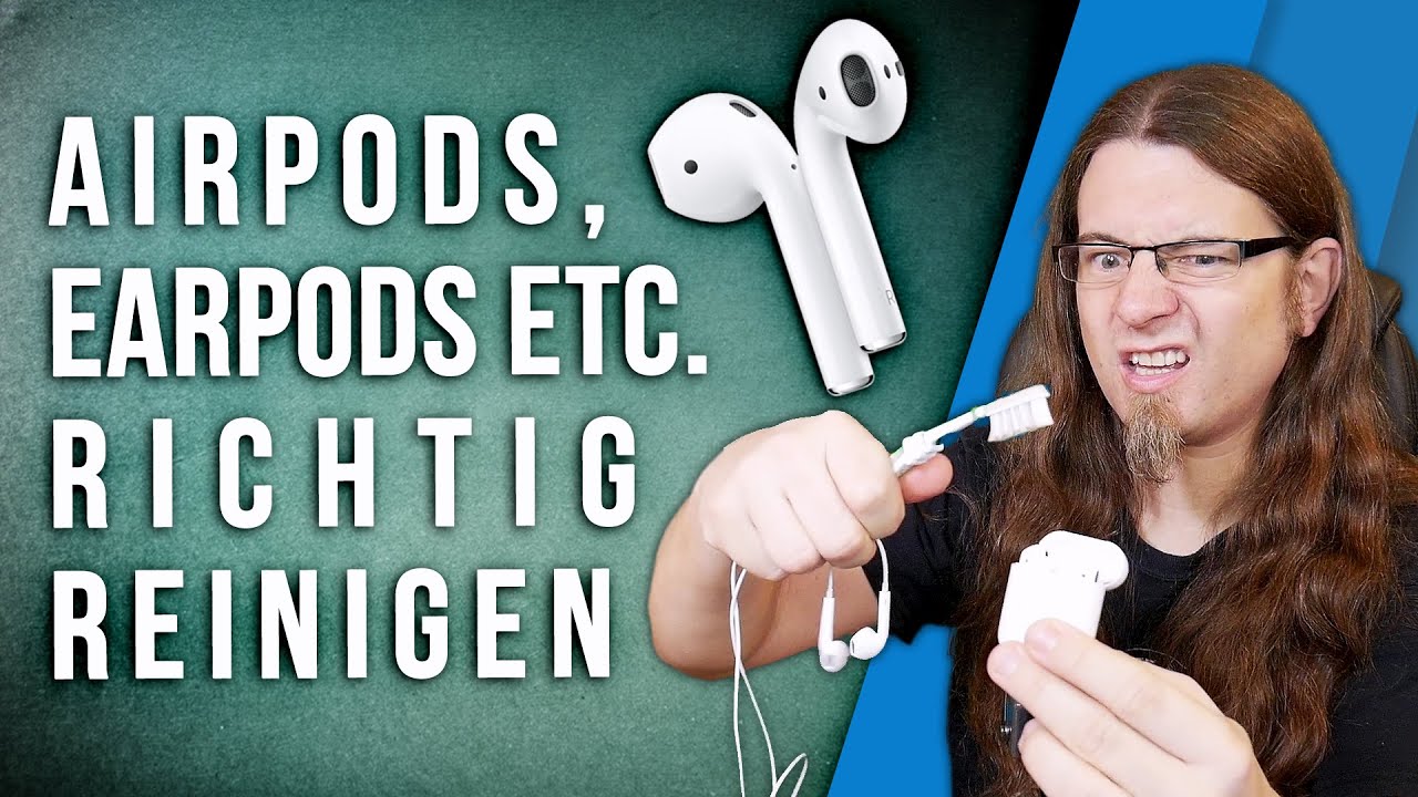 Airpods, Earpods und In-Ear Kophörer RICHTIG reinigen • checkaldo - YouTube