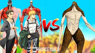 Download Lagu 🔥EREN \u0026 ARMIN COLOSSAL TITAN vs ALL TITANS 🌍🔥 Ultimate Crossover Battle | Attack on Titan|#aot#eren  MP3