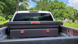 Installing a weather guard toolbox in the bed of my truck