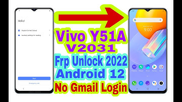 Vivo Y51A (V2031) Android 12 Frp Bypass Without Pc |New Trick 2022| Bypass Google Lock 100% Working