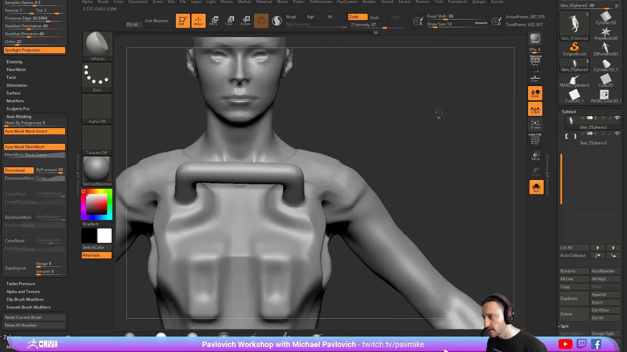 dynamic topology creating holes in mesh zbrush