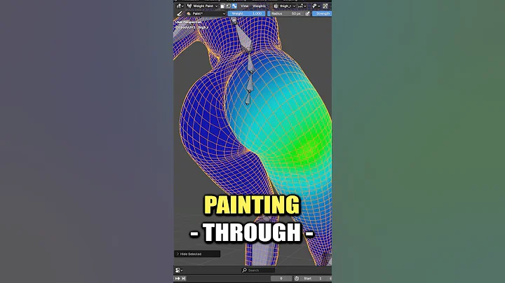 Blender: Weight Paint THROUGH Entire Mesh
