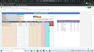 ORDER DISPATCH SYSTEM ON GOOGLE SHEET