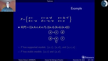 Answer set solving in practice, axiomatic characterization, tightness