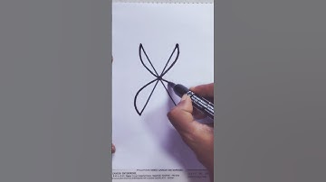 How to draw scissors from letter X ? #shorts