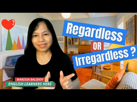 Video: Forskellen Mellem Uanset Og Irregardless