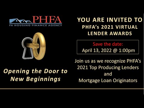 PHFA 2021 Lender Partner Awards Ceremony - VIRTUAL!