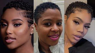 42 Best Short Natural Hairstyles For Black African American Women |Short Natural Hairstyles In 2024