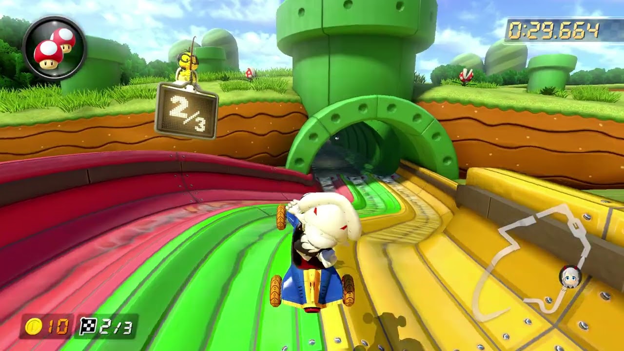 3DS Piranha Plant Slide [200cc] - 1:25.933 - タマモクロス (Mario
