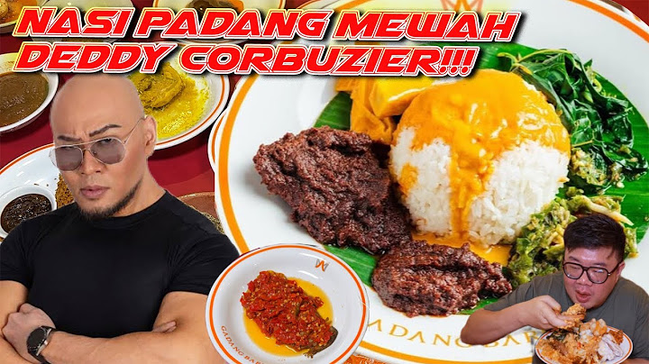DEDDY CORBUZIER JUALAN NASI PADANG!!! GA NYANGKA BANGET RASA NYA KOK GINI ..