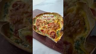 Airfryer Cheats Ham, Cheese &amp; Tomato Quiche 🥚