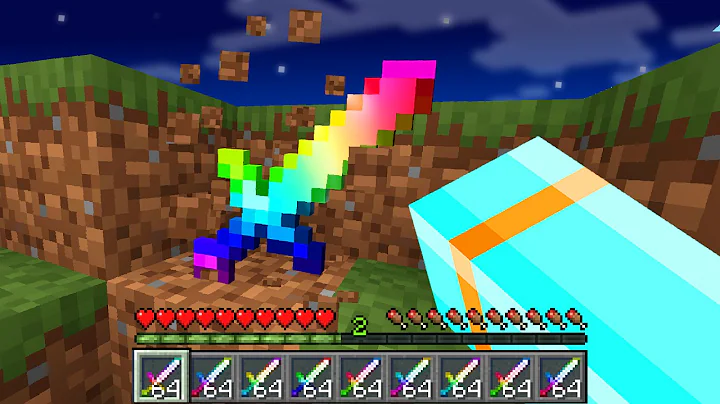 Minecraft but Mobs Drop OP Loot