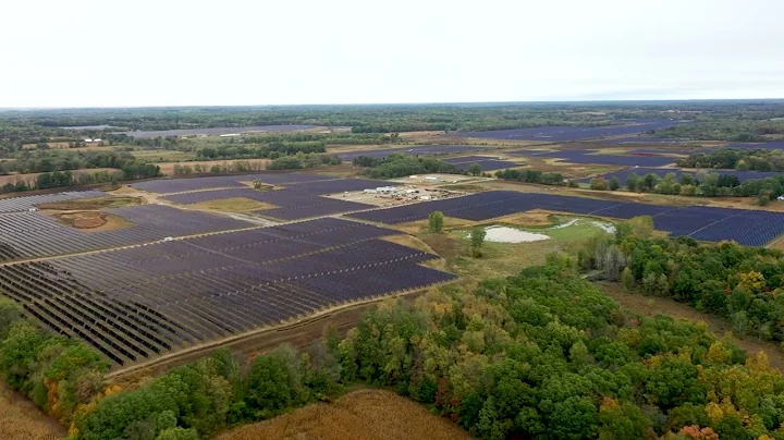 Aerial footage shows scale of massive Jackson County solar farm