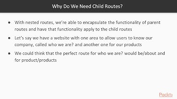 Learning C# 8 and .NET Core 3.0:   Understanding Child Routes | packtpub.com