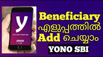 How to add beneficiary in YONO SBI Malayalam